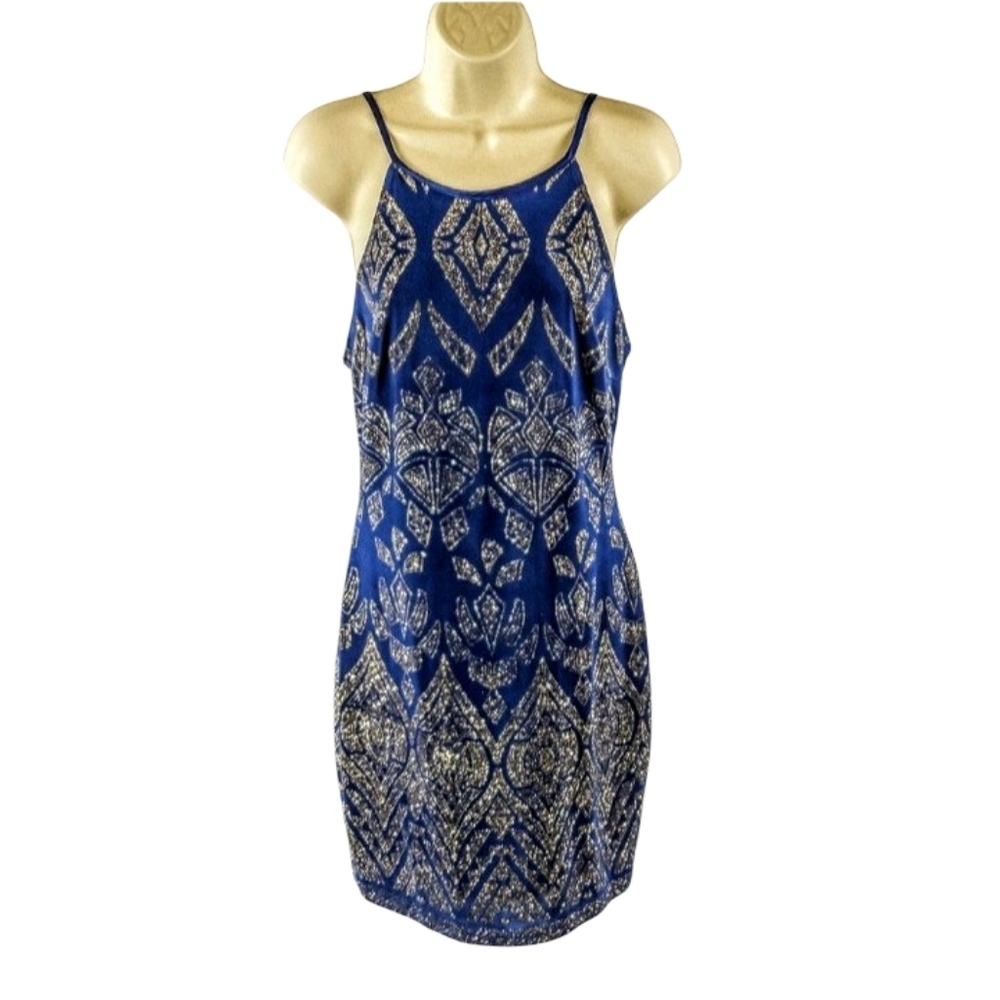 Jump Apparel stretch glittery dress